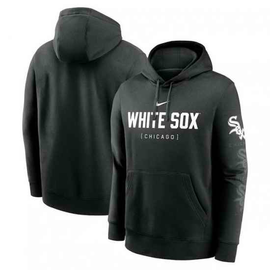 Mens Nike Black Chicago White Sox Fashion Club Pullover Hoodie